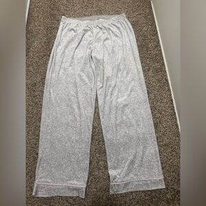 Juicy Couture Gray Velour Lounge Pants with Pink Trim Size L